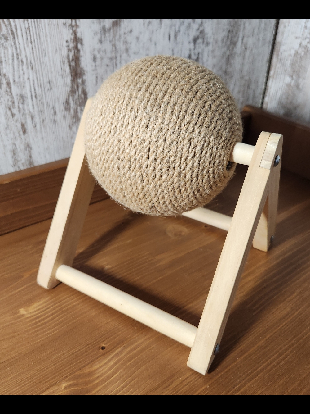 Cat Scratcher Sisal Ball Scratching Toy Rotatable Wheel Interactive Exercise